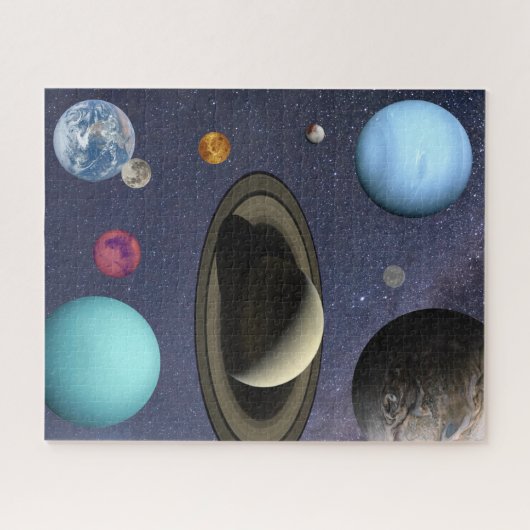 Solar system planets Puzzle ジグソーパズル (横)