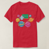 Solar System Planets Science Space Planet School  Tシャツ (デザイン正面)
