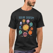Solar System Planets Science Space Stem Tシャツ (正面)
