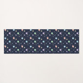 Solar System Planets Seamless Pattern ヨガマット (裏面(横))