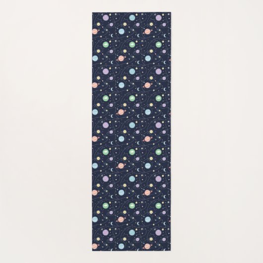 Solar System Planets Seamless Pattern ヨガマット (裏面)
