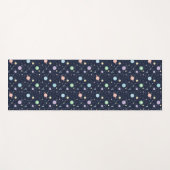 Solar System Planets Seamless Pattern ヨガマット (正面(横))