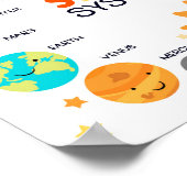 Solar System Planets Space Educational Homeschool ポスター (角)