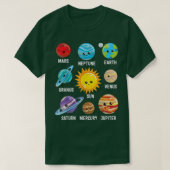 Solar System Planets Tシャツ (デザイン正面)