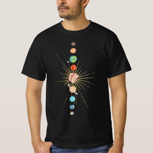 SOLAR SYSTEM VERTICAL Tシャツ (正面)