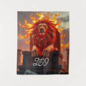 Solar Throne Leo Wall Tapestry タペストリー (正面)