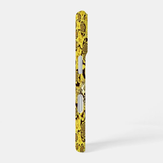 Solar vortex – spiraling infinity iPhone 16ケース (右側面)