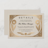 SOLARA I : Carte de détails de mariage エンクロージャーカード (正面/裏面)