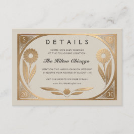 SOLARA I : Carte de détails de mariage エンクロージャーカード