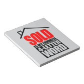 「SOLD」がお気に入りの4文字 ノートパッド (アングル)