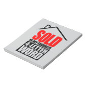 「SOLD」がお気に入りの4文字 ノートパッド (回転)