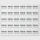 SOLD 不動産マーケティング｜ミニマリストカスタム ラッピングペーパー (フラット)