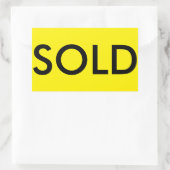 SOLD 実在 Estate Sticker for Sign 長方形シール (バッグ)