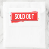 Sold Out 長方形シール (バッグ)