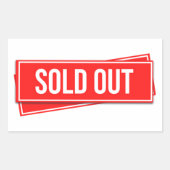 Sold Out 長方形シール (正面)