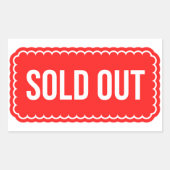 Sold Out 長方形シール (正面)