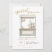 Sold Out flower Farmer Market Bridal Shower 招待状 (正面)