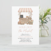 Sold Out flower Farmer Market Bridal Shower 招待状 (スタンド正面)