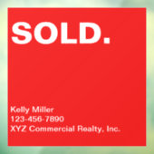 SOLD Sign商業不動産マーケティング カスタマイズ ウィンドウサイン (シート3)