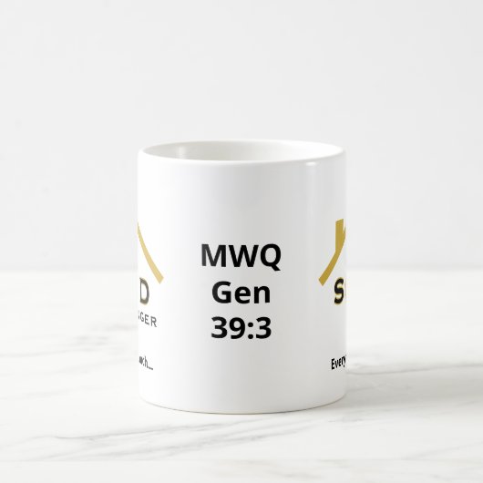 SOLDFINGERおもしろい実在不動産業者不動産仲介業者 コーヒーマグカップ (中央)