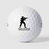SOLDIER ミリタリーゴルフギフト! ゴルフボール (正面)