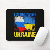 Soldier Flag Support I Stand With Ukraine Russian  マウスパッド (マウス)