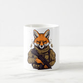 Soldier Fox Army Military Fox コーヒーマグカップ (中央)