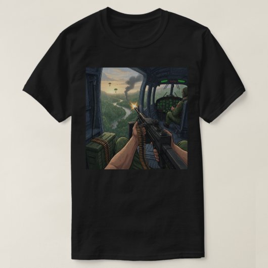 Soldier from a helicopter tシャツ (デザイン正面)