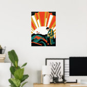 Soldier Illustration Poster ポスター (ホームオフィス)