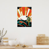 Soldier Illustration Poster ポスター (キッチン)