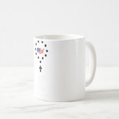 Soldier Prayer Rosary Beads United States American コーヒーマグカップ (正面右)