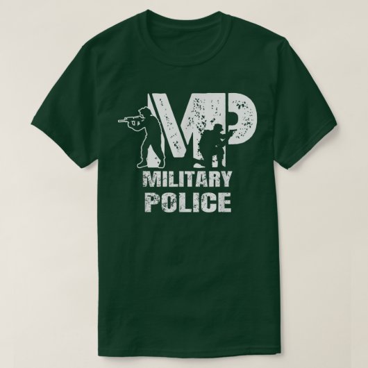 Soldier Retired Veteran MP Military Police Policem Tシャツ (デザイン正面)