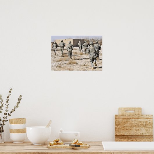 soldiers respond to a small arms attack ポスター (キッチン)