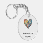 Sole mates run together キーホルダー (正面左)