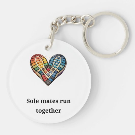 Sole mates run together キーホルダー (裏面)