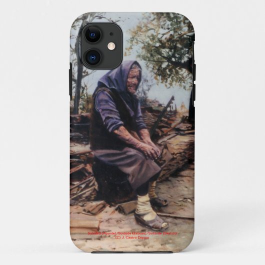 Soledad (Apunte)/Solitude (Sketch) Case-Mate iPhoneケース (裏面)