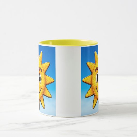  Soleil ciel bleu clair マグカップ (中央)