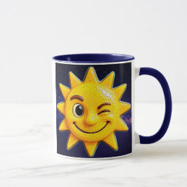 soleil fond étoilé マグカップ