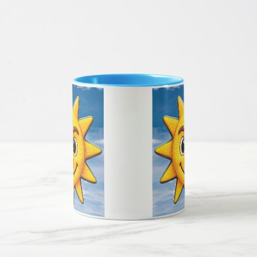 soleil joyeux avec clin d’œil マグカップ (中央)