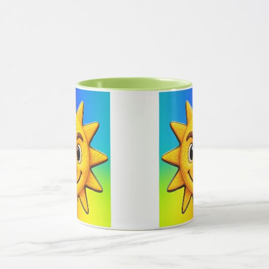 Soleil souriant multicolore  マグカップ (中央)