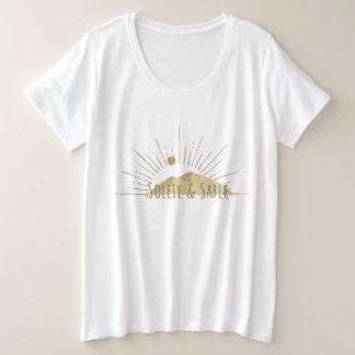 soleir et sable プラスサイズTシャツ