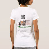 Solen5ia pawにノーと言うデザイン tシャツ (裏面)