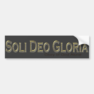 Soli Deoグロリア バンパーステッカー