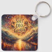 Soli Deo Gloria、栄光は神のみに、クリスチャン キーホルダー (裏面)