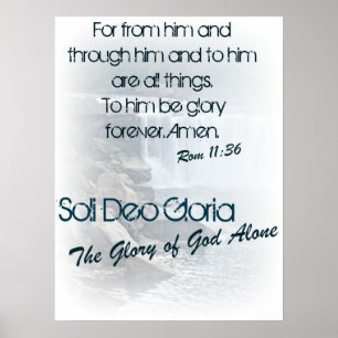 Soli Deo Gloria/神の栄光だけでも ポスター