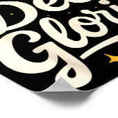 Soli Deo Gloria Reformed Christian Theology Design ポスター (角)