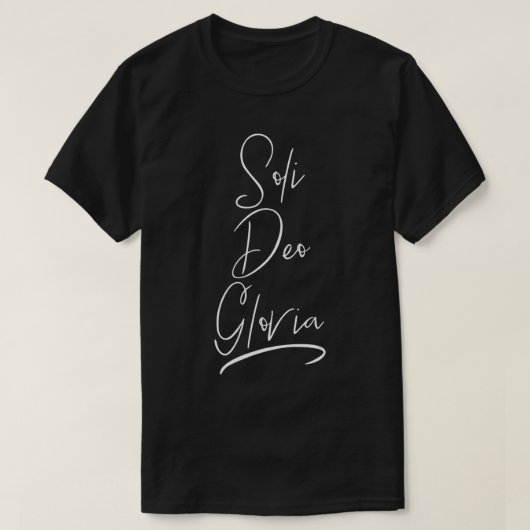 Soli Deo Gloria  Tシャツ (デザイン正面)