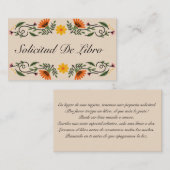 Solicitude Libro Para Bebe,フローラ赤ちゃんシャワー エンクロージャーカード (正面/裏面)