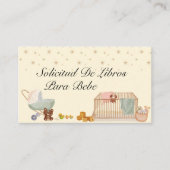 Solicitude Libro Para Bebe,ブックリクエスト エンクロージャーカード (正面)