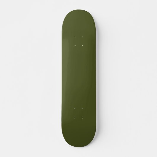 Solid Army Green Skateboard for Urban Street Style スケートボード (正面)